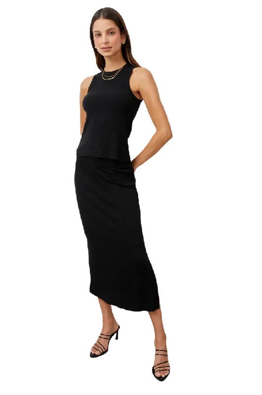 Angie Skirt - Black high waist skirt