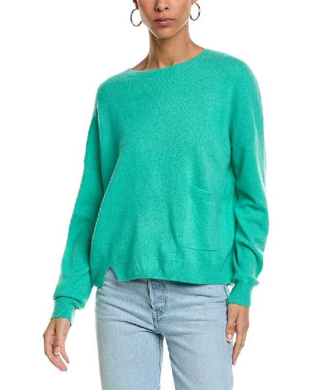 Brodie Cashmere Pepper Cashmere Sweater Tailored Straight A-Line