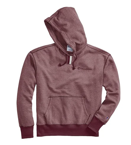 Champion Life Men's Heritage Heather YC Hoodie, Embroidered Logo Maroon Hoodie with Typography Text Message Champion Life Men's Heritage Heather YC Hoodie, Embroidered Logo Maroon Hoodie with Typography Text Message
