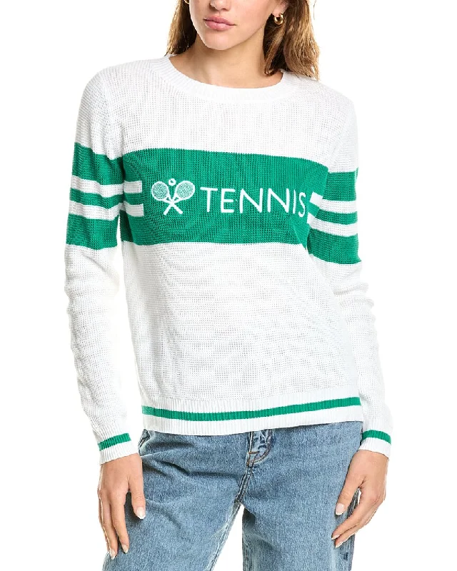 FATE Tennis Sweater Mesh Sweater Canvas Denim