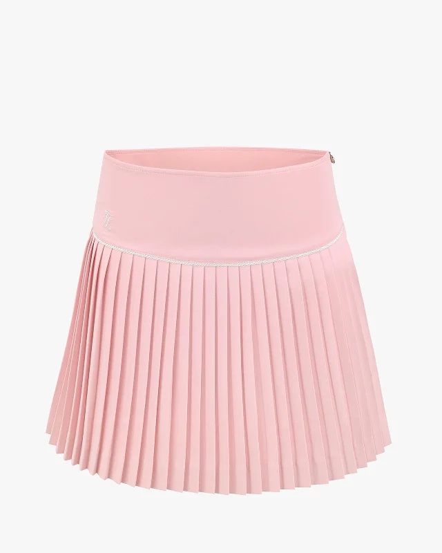 Fair Liar Signature Flared Pleated Skirt chiffon skirt flowing