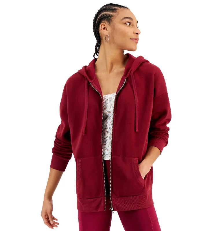 Hippie Rose Juniors' Oversized Zipper Hoodie Hoodie with Color Block Contrast Stylish Hippie Rose Juniors' Oversized Zipper Hoodie Hoodie with Color Block Contrast Stylish