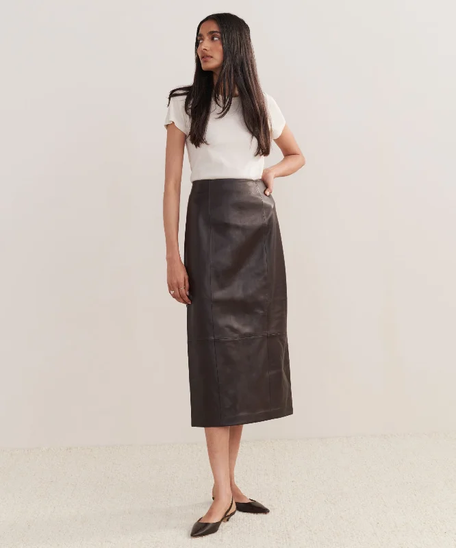 Leather Sienna Skirt breathable skirt fabric