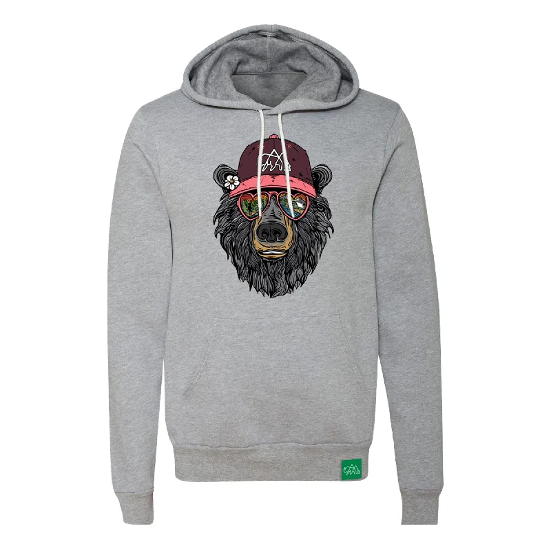 Miami Vice Flower Bear Unisex Lightweight Hoodie Hoodie with Toggle Buttons Decorative Unique Miami Vice Flower Bear Unisex Lightweight Hoodie Hoodie with Toggle Buttons Decorative Unique