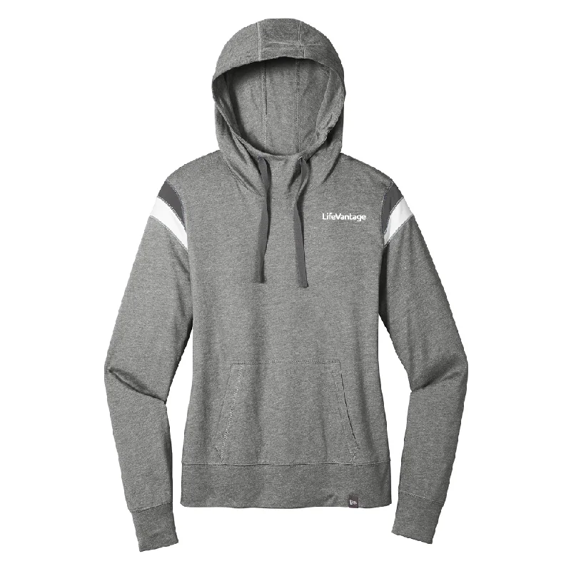 New Era ® Ladies Heritage Blend Varsity Hoodie Hoodie with Longline Fit Extended Stylish New Era ® Ladies Heritage Blend Varsity Hoodie Hoodie with Longline Fit Extended Stylish