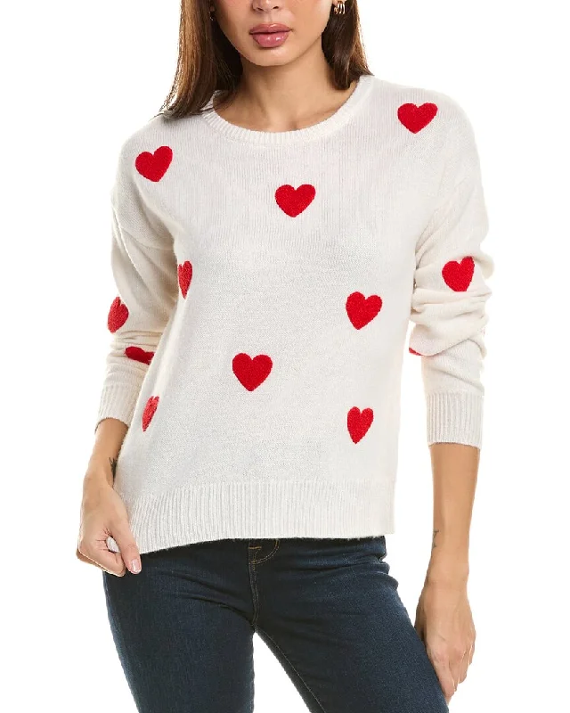 philosophy Heart Patch Cashmere Sweater Anti-Pilling Anti-Shrink Durable