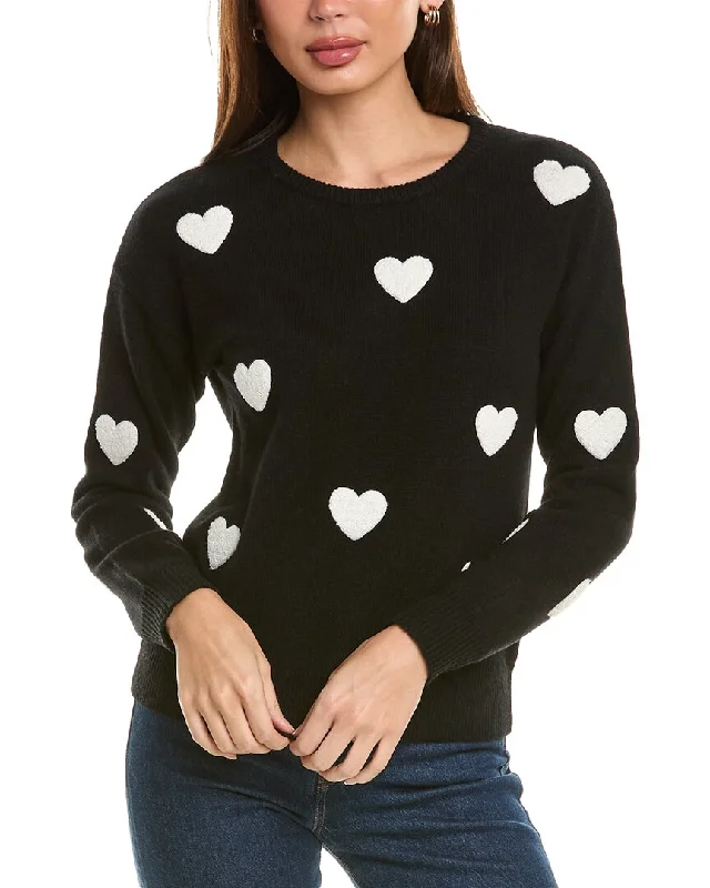 philosophy Heart Patch Cashmere Sweater Wool Fabric Cashmere Fabric Tweed Fabric