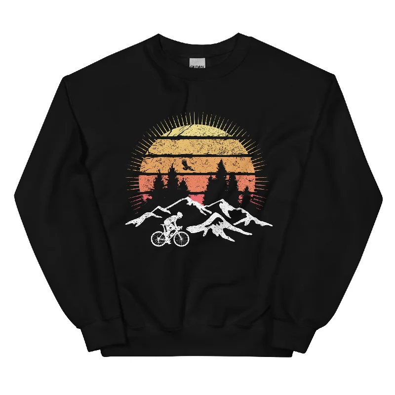 Radfahrer Und Sonne Vintage - Sweatshirt (Unisex) Graphic Hoodie Design Print