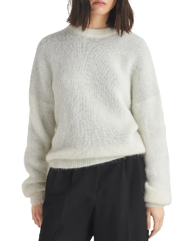 rag & bone Lani Wool & Mohair-Blend Sweater Chenille Fabric Brocade Fabric Lace Fabric