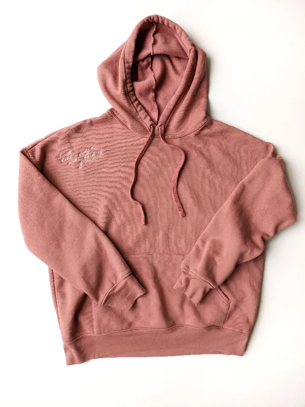 READY-TO-SHIP *NEW* embroidered Mauve Hoodie- multiple sizes Hoodie with Side Slits Relaxed Casual READY-TO-SHIP *NEW* embroidered Mauve Hoodie- multiple sizes Hoodie with Side Slits Relaxed Casual