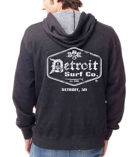Retro Surf Logo Zip-Up Hoodie Unisex Hoodie with Elastic Waist Stretchable Comfortable Retro Surf Logo Zip-Up Hoodie Unisex Hoodie with Elastic Waist Stretchable Comfortable