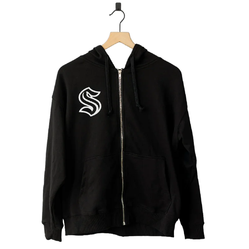 Seattle Kraken Line Change City Full Zip Hoodie Hoodie with Ribbed Neckline Snug Warm Seattle Kraken Line Change City Full Zip Hoodie Hoodie with Ribbed Neckline Snug Warm
