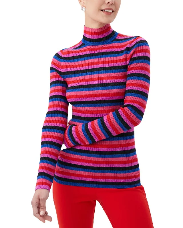 Trina Turk Hempstead Wool Sweater Handmade Hand-knitted Hand-woven