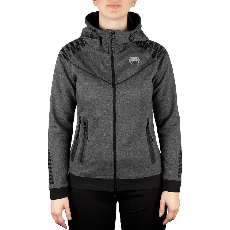Venum Women's Laser Thermal Zip-Up Hoodie - Dark Heather Gray Hoodie with Tie-Dye Psychedelic Retro Venum Women's Laser Thermal Zip-Up Hoodie - Dark Heather Gray Hoodie with Tie-Dye Psychedelic Retro