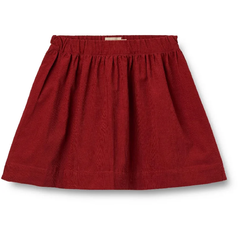 Wheat Cherry Red Skirt Sissi leather skirt bold