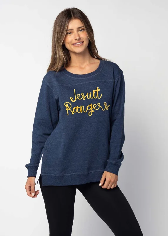 Women's "Back to Basics" Tunic navy sweatshirt Hoodie with Hem Lace Feminine Delicate Women's "Back to Basics" Tunic navy sweatshirt Hoodie with Hem Lace Feminine Delicate